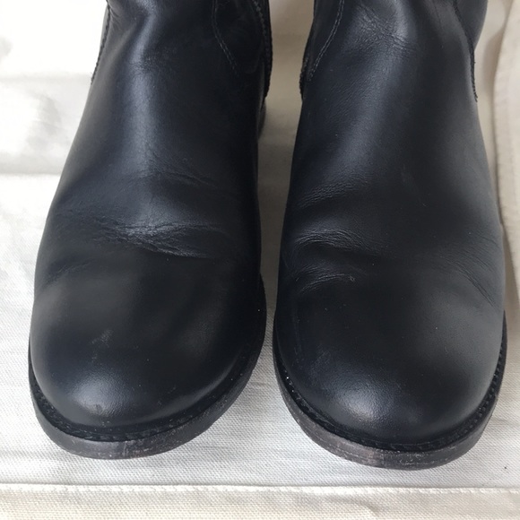 SALE- FRYE -Molly Button Tall- Black Extended Riding Boots 7.5 Medium - Picture 6 of 12